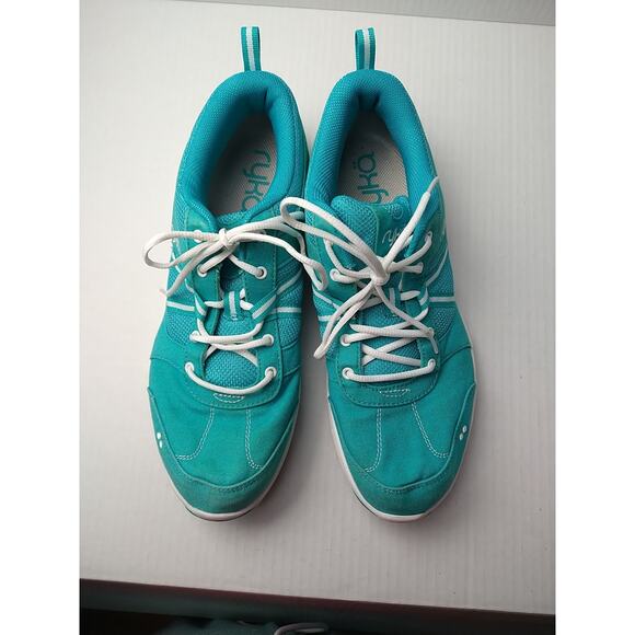 Ryka Tempo Woman's 11M Aqua/White Low Top Lace Up Sneakers - Picture 11 of 11
